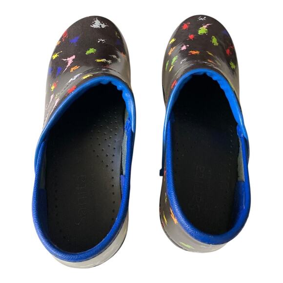 Sanita Clogs Womens Paint Ball Color Leather SlipOns Size EU 35 US4 Nurse Shoes - Picture 8 of 12